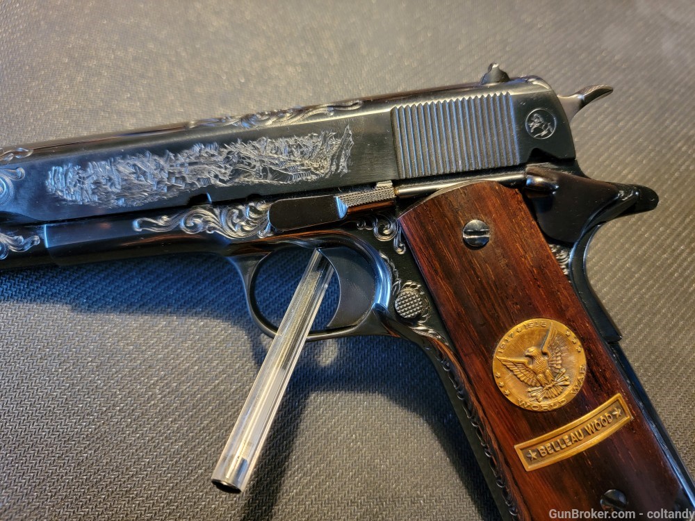 Colt 1968 WW1 Belleau Wood Deluxe Engraved  1911 1 of 75  Commemorative-img-5