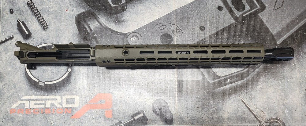 Aero Precision M4 AR15 450 Bushmaster 16" Complete Upper OD w/Adj Gas Block-img-2