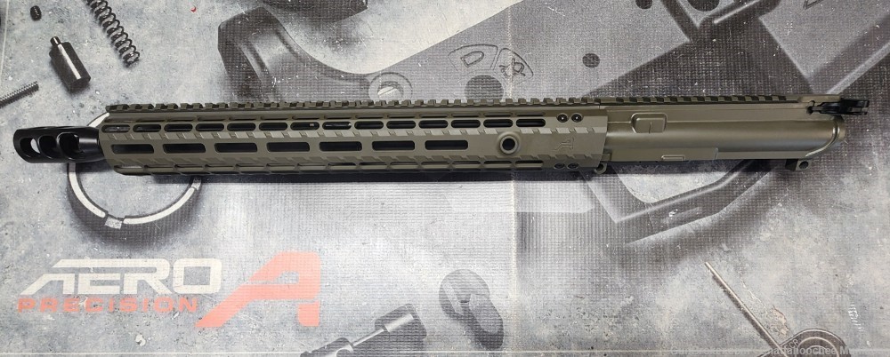 Aero Precision M4 AR15 450 Bushmaster 16" Complete Upper OD w/Adj Gas Block-img-3