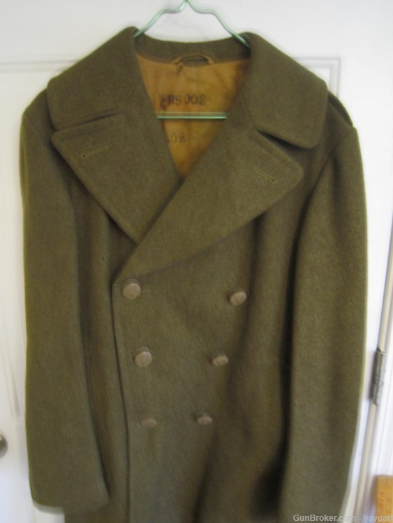 WW2 Original U.S. Army Wool Overcoat - Nice Condition-img-2