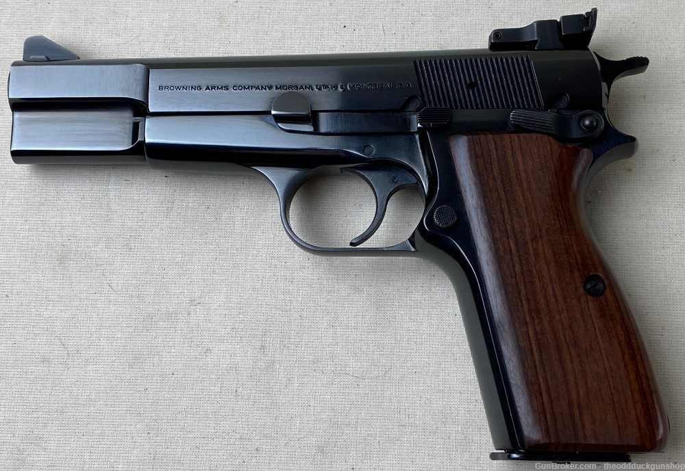 Browning Hi Power 9mm Para 4.58" Blued-img-0