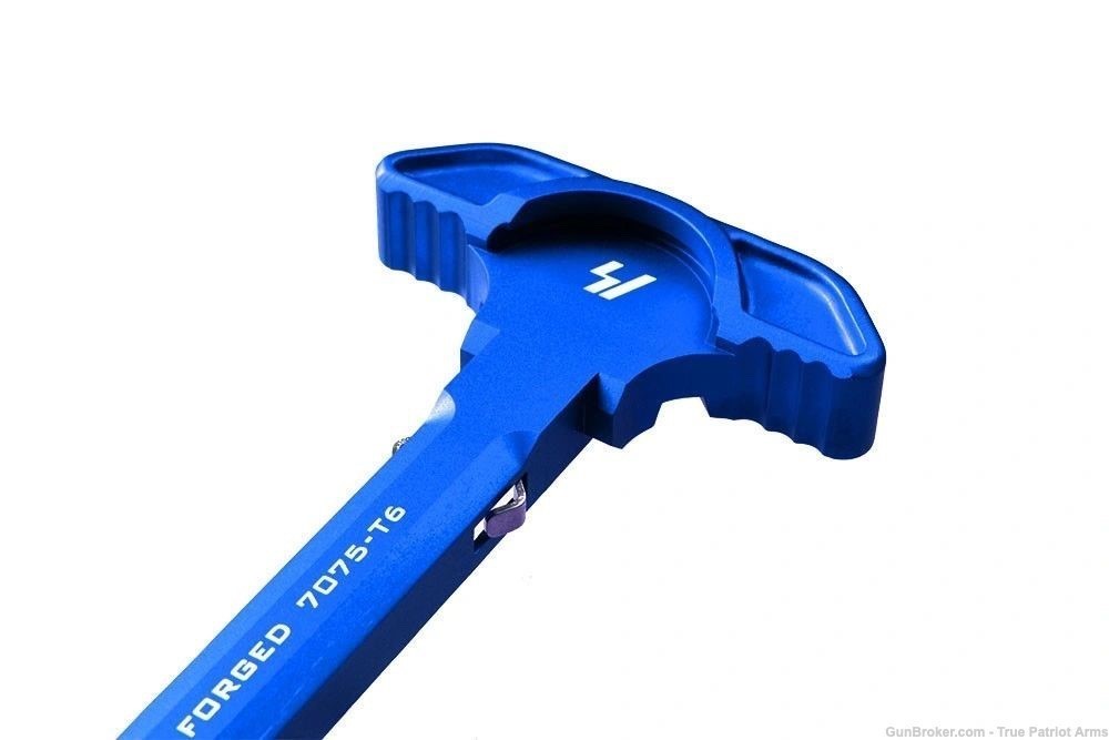 Strike Industries LATCHLESS AR15 Charging Handle – Anodized Blue-img-1