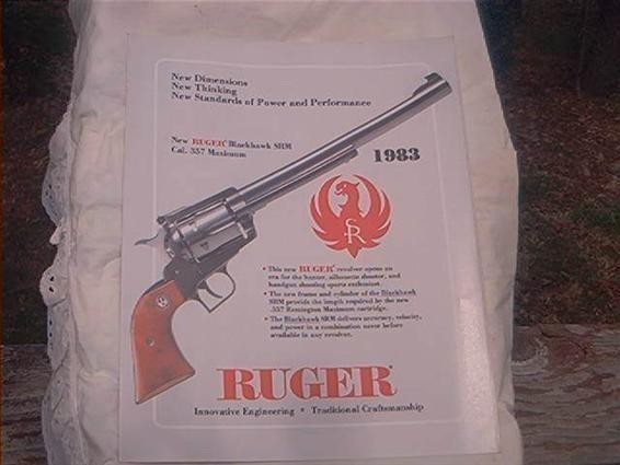 Vintage   Ruger  1983   fold out    Catalog-img-0