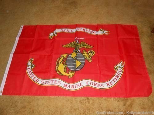  U.S. Marine Corps - Retired 3x5 Flag-img-0