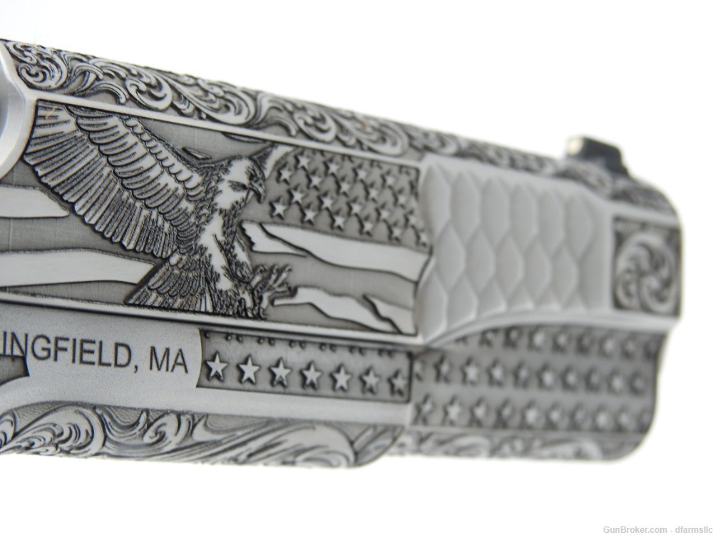 Rare Custom Engraved S&W Smith & Wesson 1911 E Series 45 ACP US Patriot-img-16