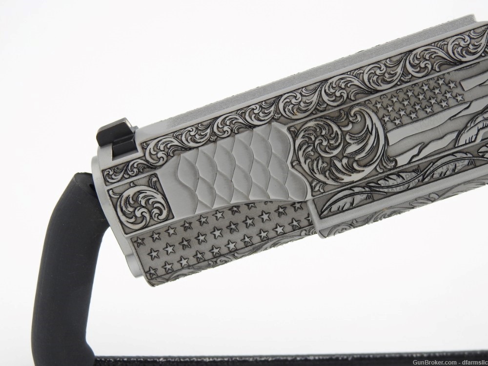 Rare Custom Engraved S&W Smith & Wesson 1911 E Series 45 ACP US Patriot-img-3