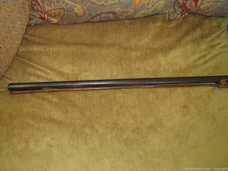 ANTIQUE 1840s AMERICAN INDIAN PERCUSSION FUR TRADE GUN 102 BRASS TACKS !   -img-16