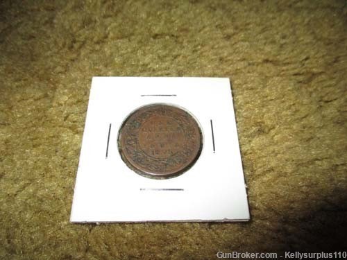 1878 British India 1/4 Anna Queen Victoria Coin - Used  -img-1