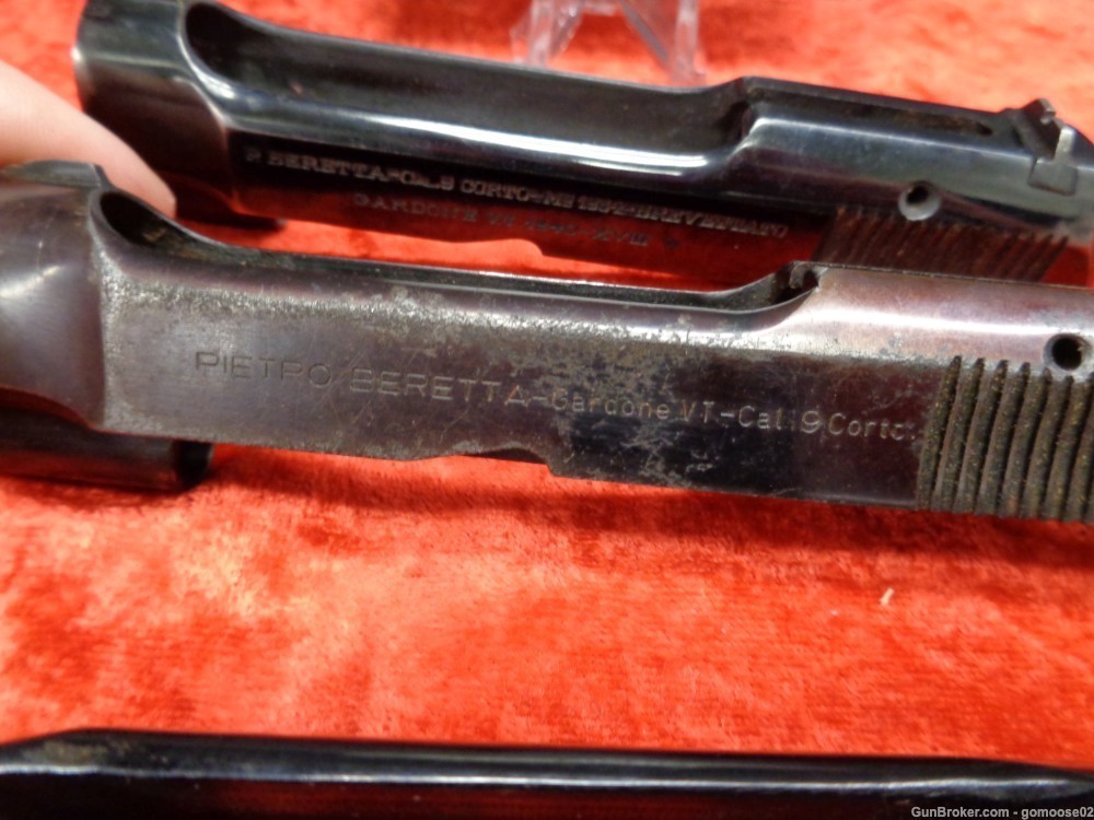 4 Beretta Model 1934 380 Semi Automatic Pistol Slide 1940 1941 Brevet Italy-img-9