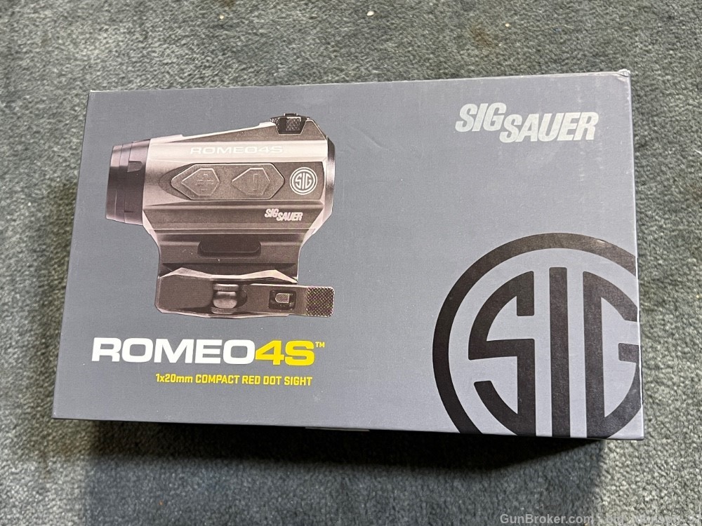 Sig Sauer Romeo 4S Red Dot Sight Romeo4S Quick Detach QD Mount SOR43021-img-0