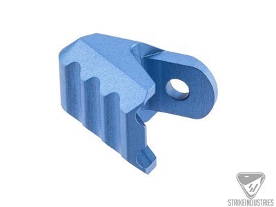 Strike Industries ISO Tab for Latchless AR15 Charging Handle– Anodized Blue