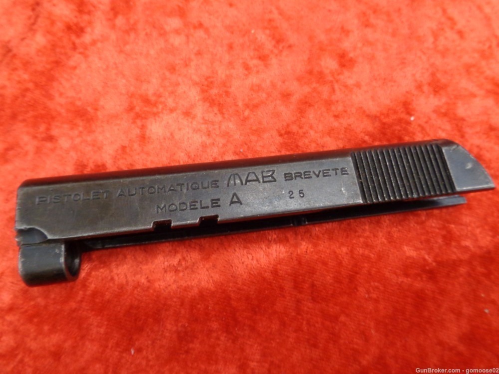 4 MAB Semi Auto Pistol Slide French Model A C D 32 25 7.62 Brevete WAC Part-img-28