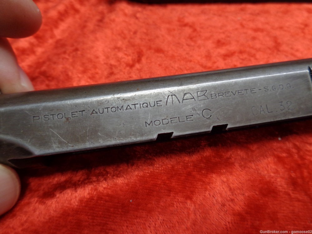 4 MAB Semi Auto Pistol Slide French Model A C D 32 25 7.62 Brevete WAC Part-img-13