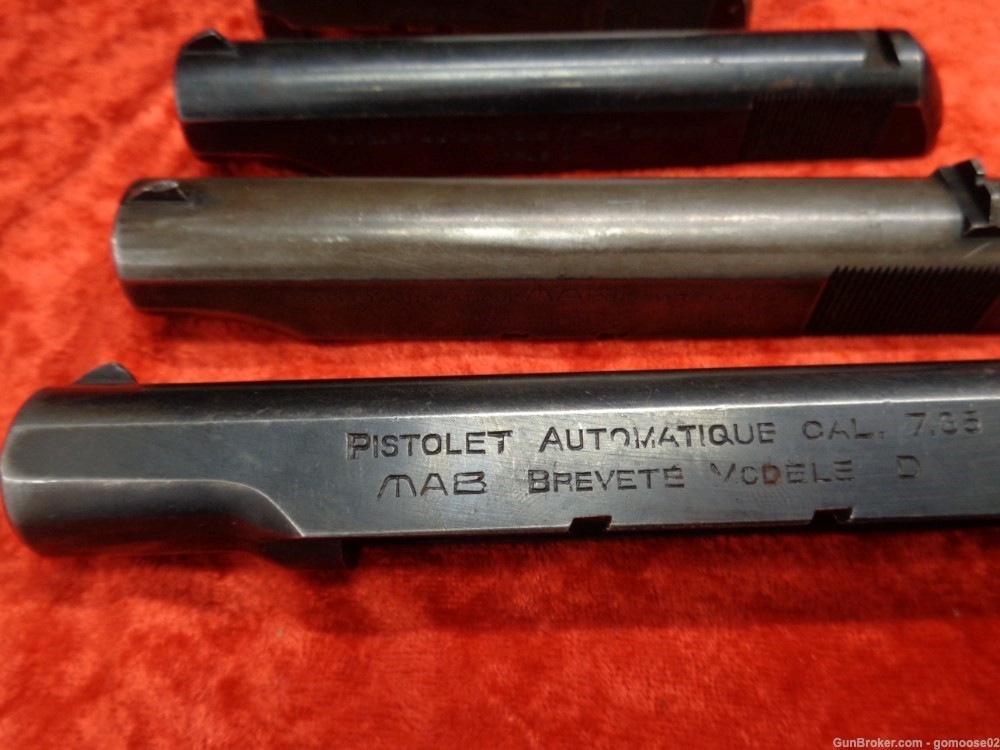 4 MAB Semi Auto Pistol Slide French Model A C D 32 25 7.62 Brevete WAC Part-img-4