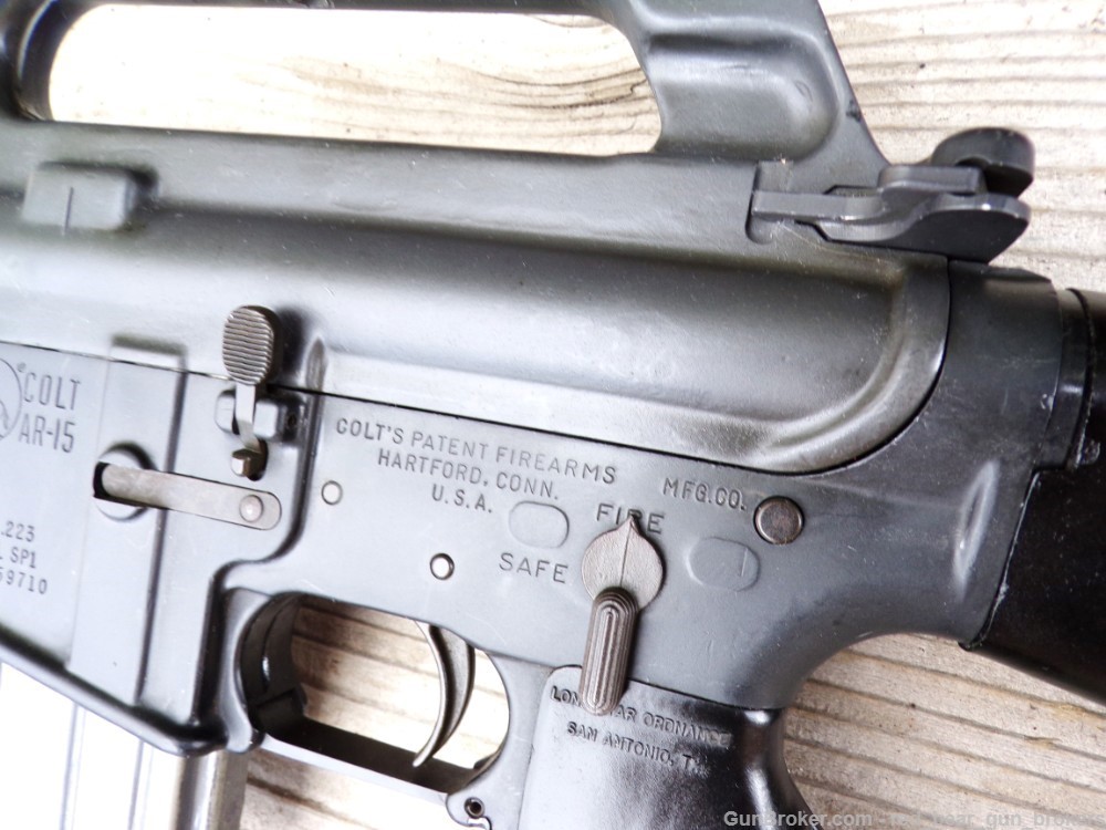  1976 Colt AR-15 SP1 Preban 20” Rifle – All Original - Slab Side-img-4