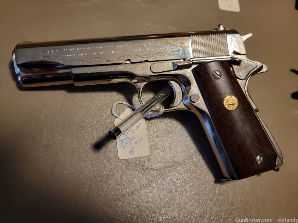 Colt 6 Gun 1911 WW1 & WW2 Commemorative Matching Serial Number Set -img-2