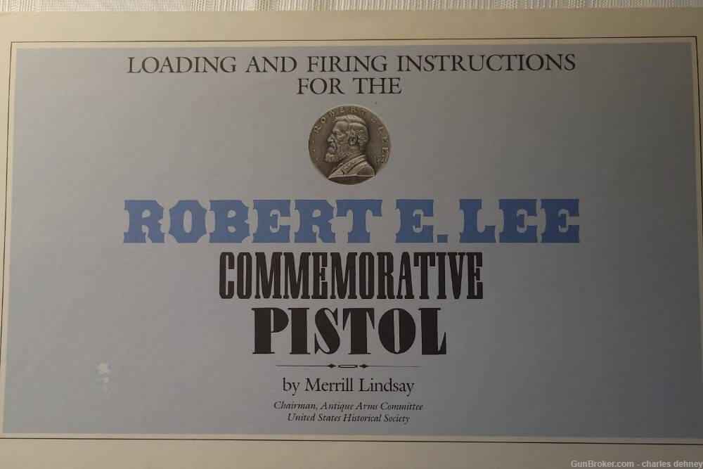 Robert E Lee Navy 1851 Commemorative Pistol-img-9