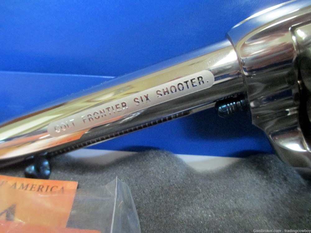 COLT SAA CHROME 44/40 FRONTIER SIX SHOOTER WITH A 5 1/2" BARREL -img-4