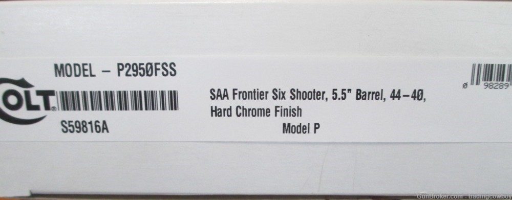 COLT SAA CHROME 44/40 FRONTIER SIX SHOOTER WITH A 5 1/2" BARREL -img-8