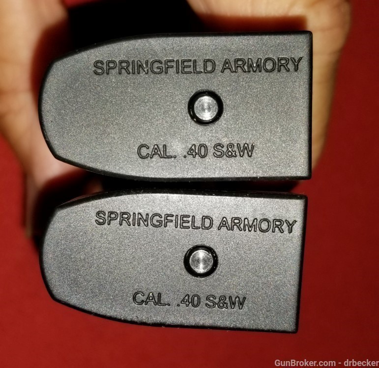 2 stainless steel Springfield armory EMP magazines 40 cal 8rd-img-2