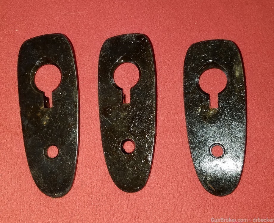3 Springfield 1903 flat forged buttplates new part-img-0