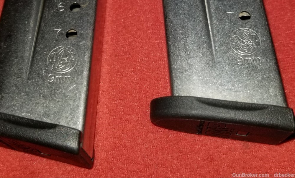 2 Smith & Wesson shield magazines 9mm 7 rounds -img-2