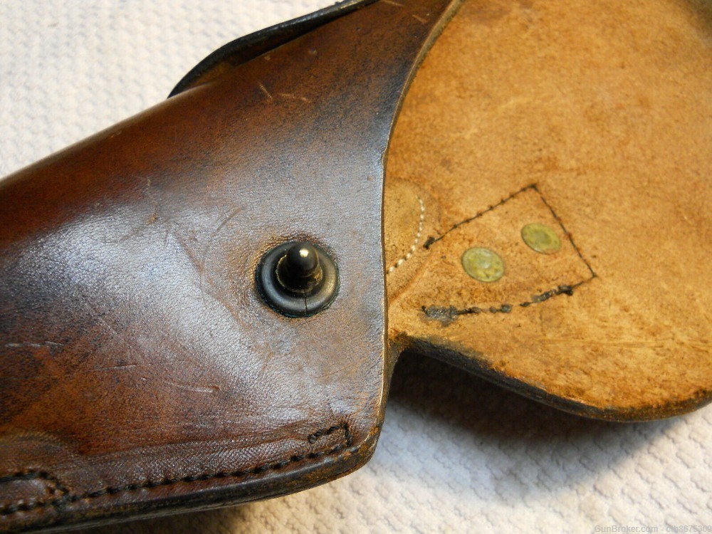 WWII USMC M1916 Leather Holster Colt 1911A1 Left Hand-img-3