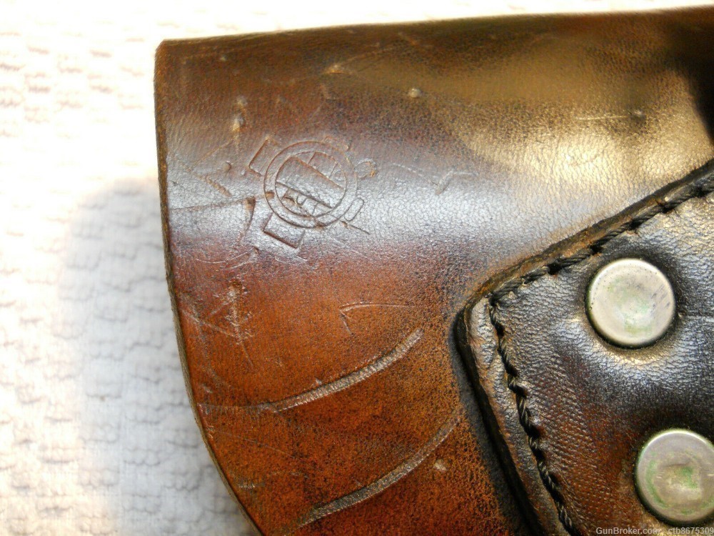WWII USMC M1916 Leather Holster Colt 1911A1 Left Hand-img-1