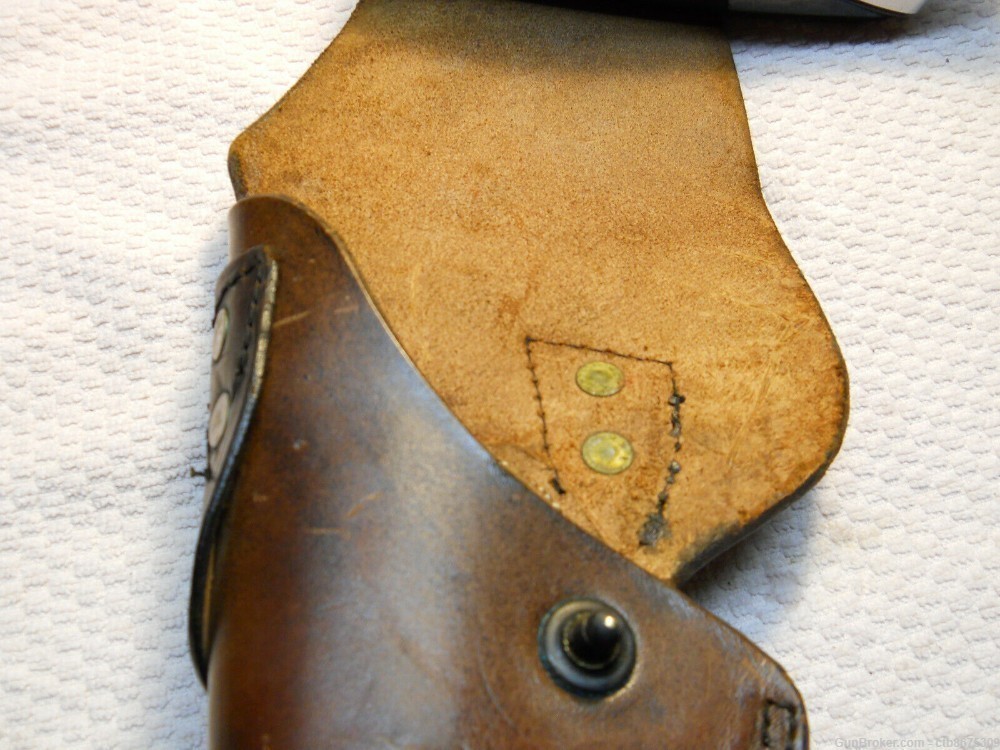WWII USMC M1916 Leather Holster Colt 1911A1 Left Hand-img-4