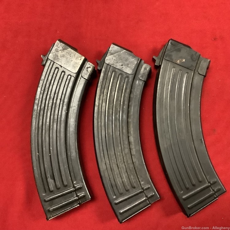 Three PREBAN 30 Round  Flatback Chinese AK47 Magazines MA Legal-img-0