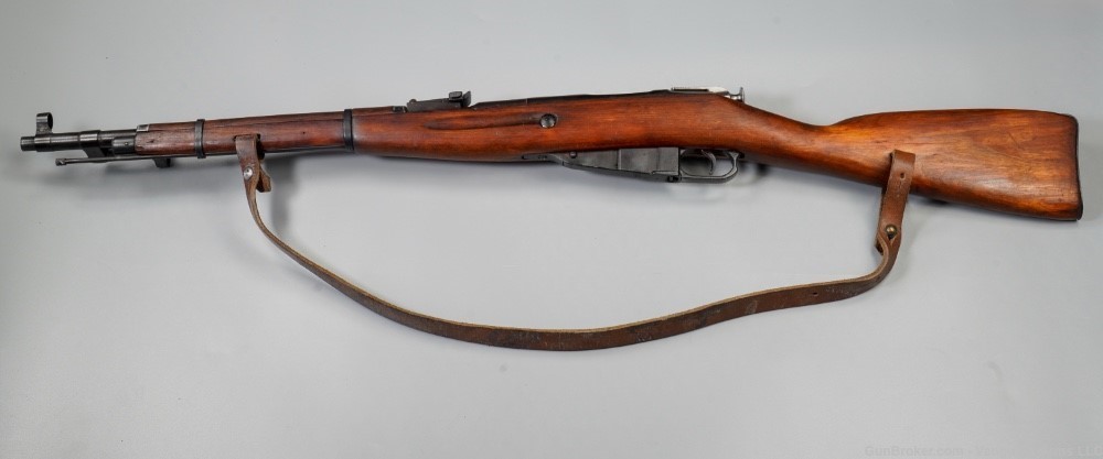 1944 Soviet Russian Mosin Nagant Carbine! Leather Sling & Bayonet! C&R!-img-3