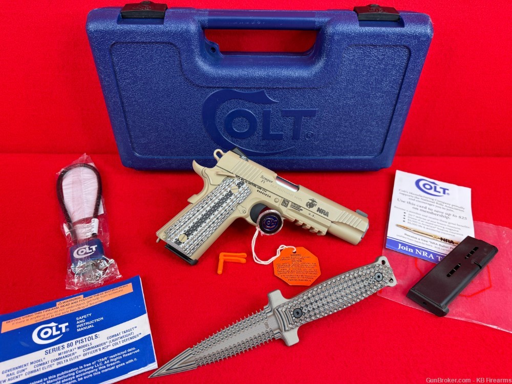 Ultra Rare Colt USMC NRA Limited Edition M45A1 CQB 1of 75 Made! New in Box!-img-6