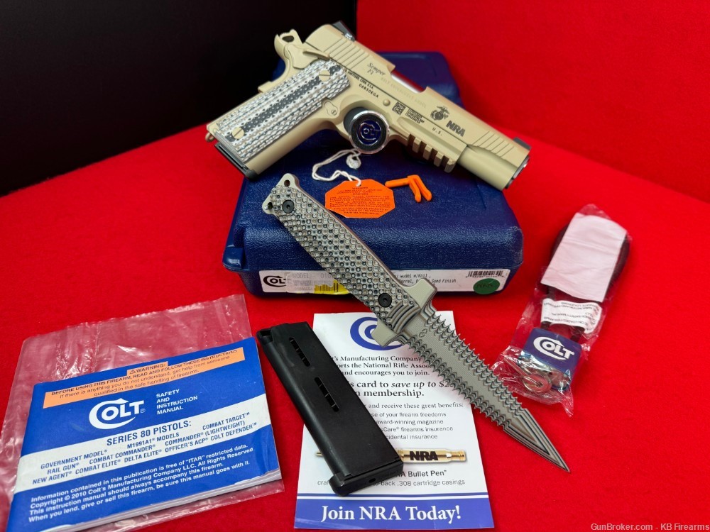 Ultra Rare Colt USMC NRA Limited Edition M45A1 CQB 1of 75 Made! New in Box!-img-55