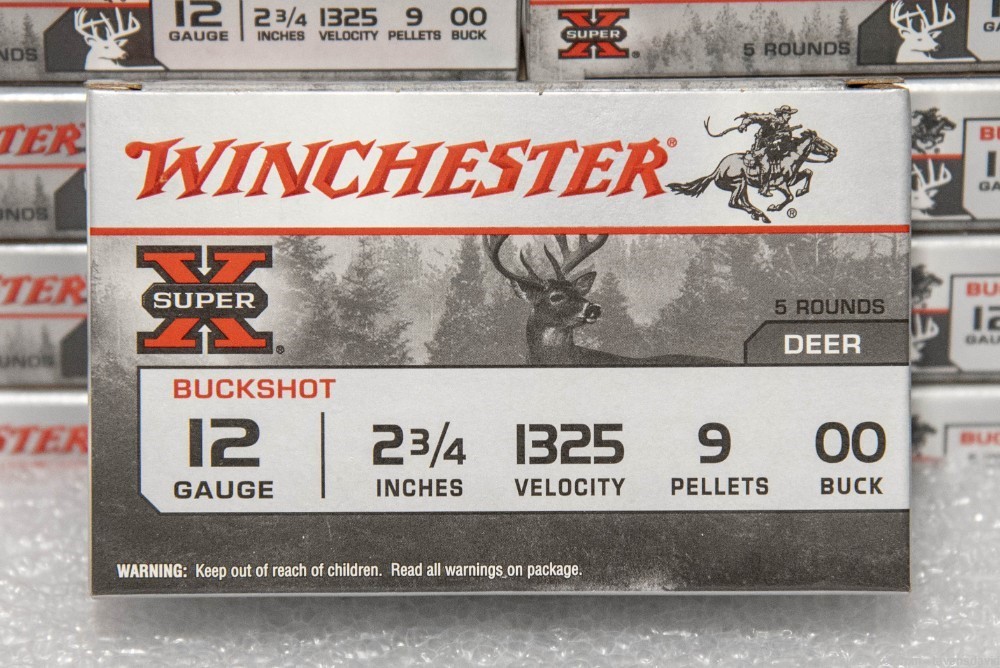 Winchester SUPER X 12 Gauge 00 BUCK 9 pellets 25 rounds Mossberg Remington-img-2