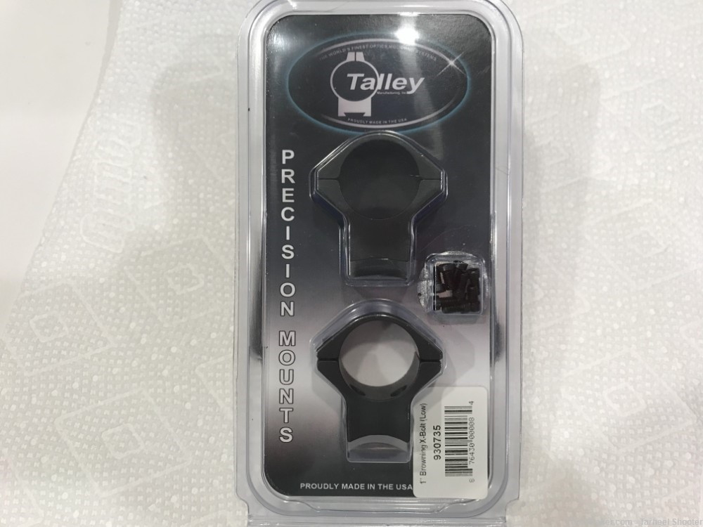 Talley Browning X-Bolt Mount & Rings 1" Matte Black 930735 New-img-0