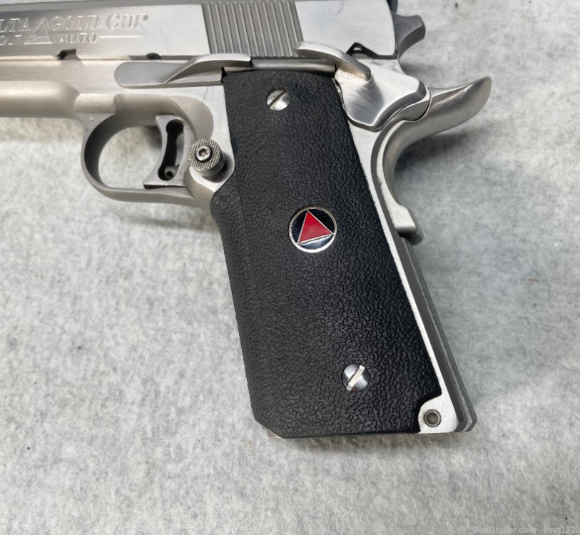 Colt DELTA GOLD CUP 1911 10MM Semi Auto Pistol Stainless 5" SS RARE-img-4