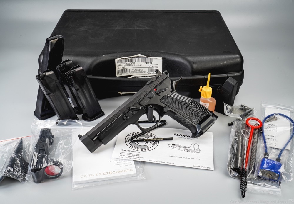 Unfired CZ TS Czechmate Black 9mm Semi-Auto Pistol! Collector's Grade! -img-0