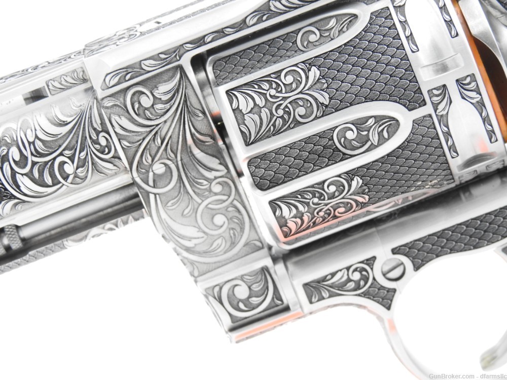 Extremely Rare Collectible Stunning Custom Engraved Colt Anaconda 4" 44 MAG-img-6