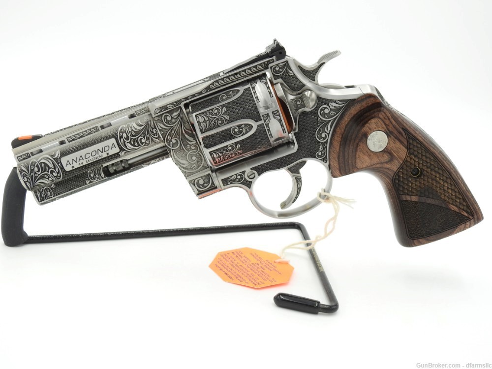 Extremely Rare Collectible Stunning Custom Engraved Colt Anaconda 4" 44 MAG-img-3