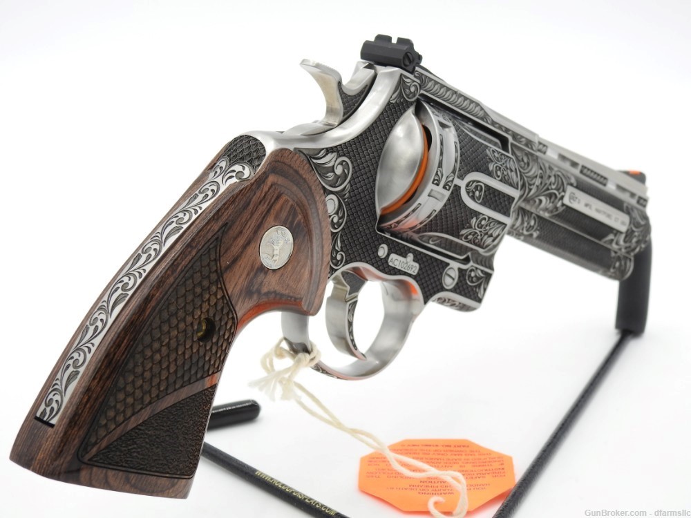 Extremely Rare Collectible Stunning Custom Engraved Colt Anaconda 4" 44 MAG-img-13