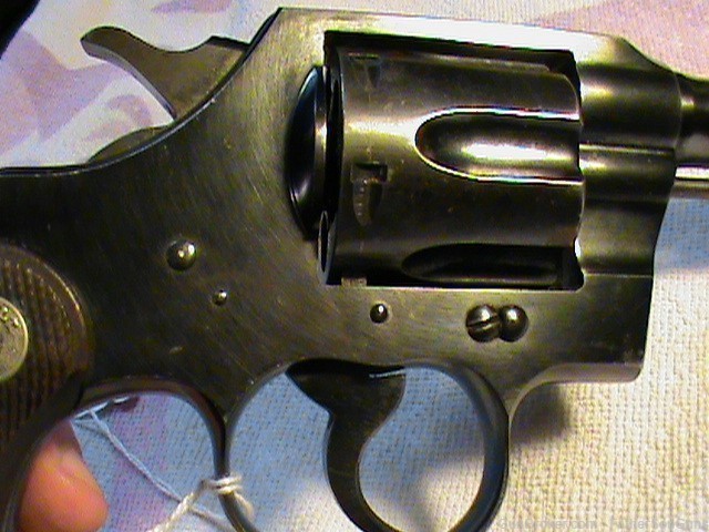 Colt Official Police Cal. 38 5" Barrel Revolver 6 Rd NO RESERVE (1944 WWII)-img-2