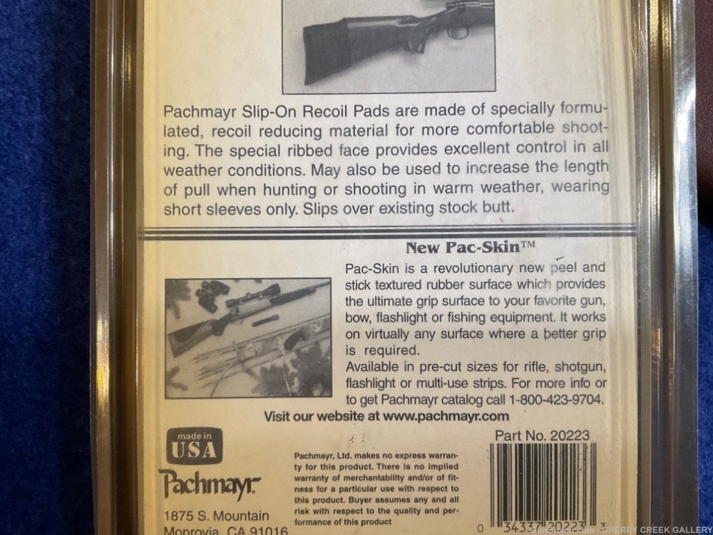 New vintage pachmayr Lyman rubber shotgun rifle recoil butt pad medium -img-6