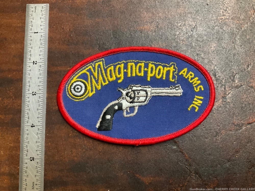 Vintage 1980s magnaport arms revolver patch original colt saa freedom tc -img-0