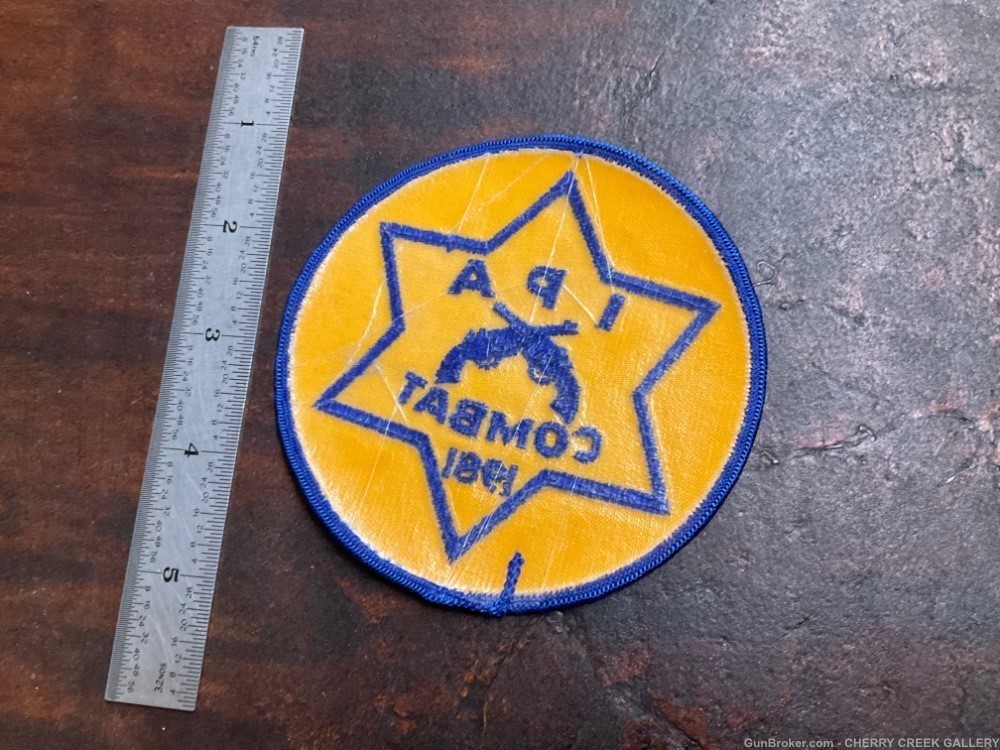Illinois police combat shooting competition patch 1981 pistol ipa-img-1