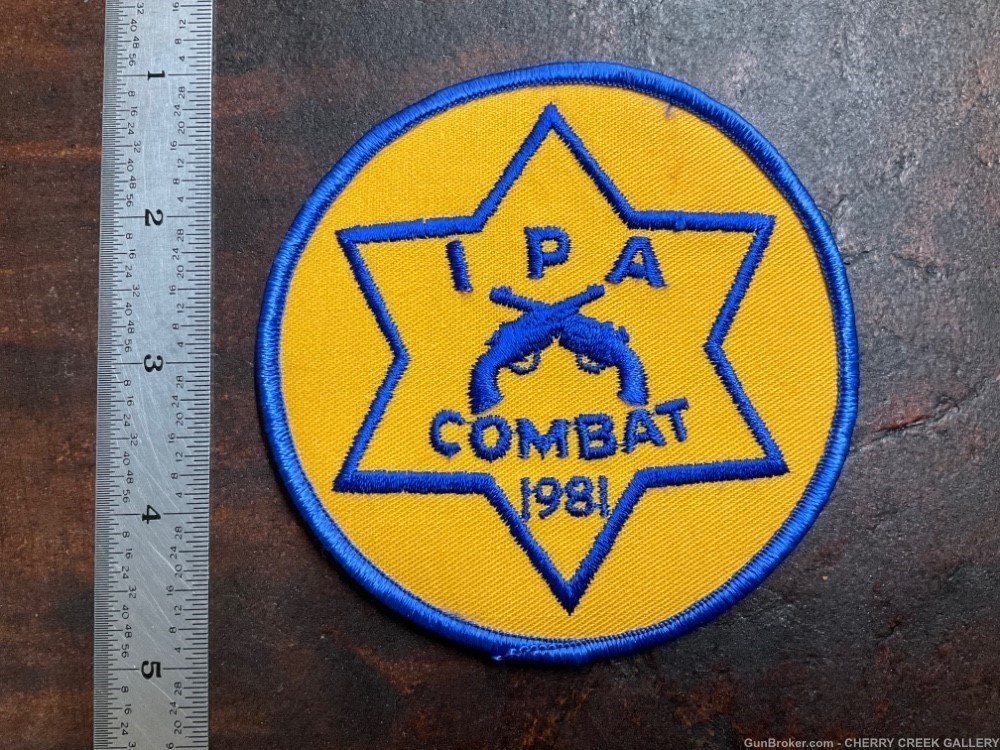 Illinois police combat shooting competition patch 1981 pistol ipa-img-0