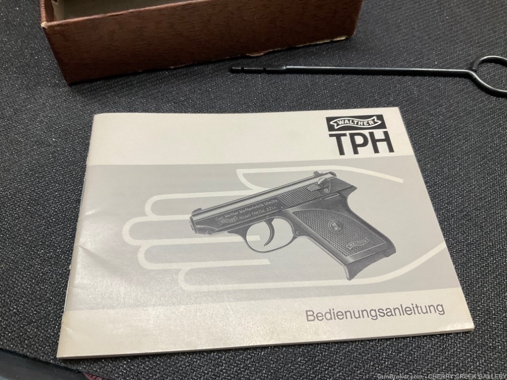 Vintage German Walther TPH 22 pistol box target tool manual 22LR gun rare-img-3