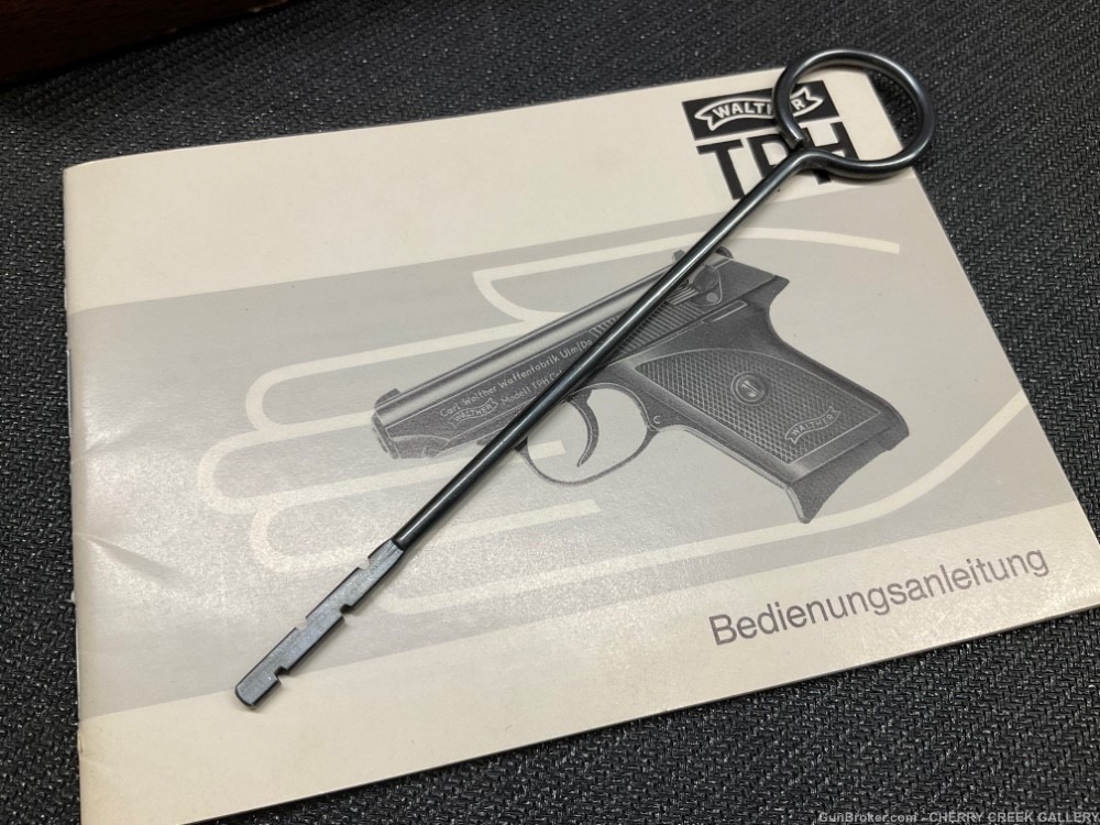 Vintage German Walther TPH 22 pistol box target tool manual 22LR gun rare-img-9