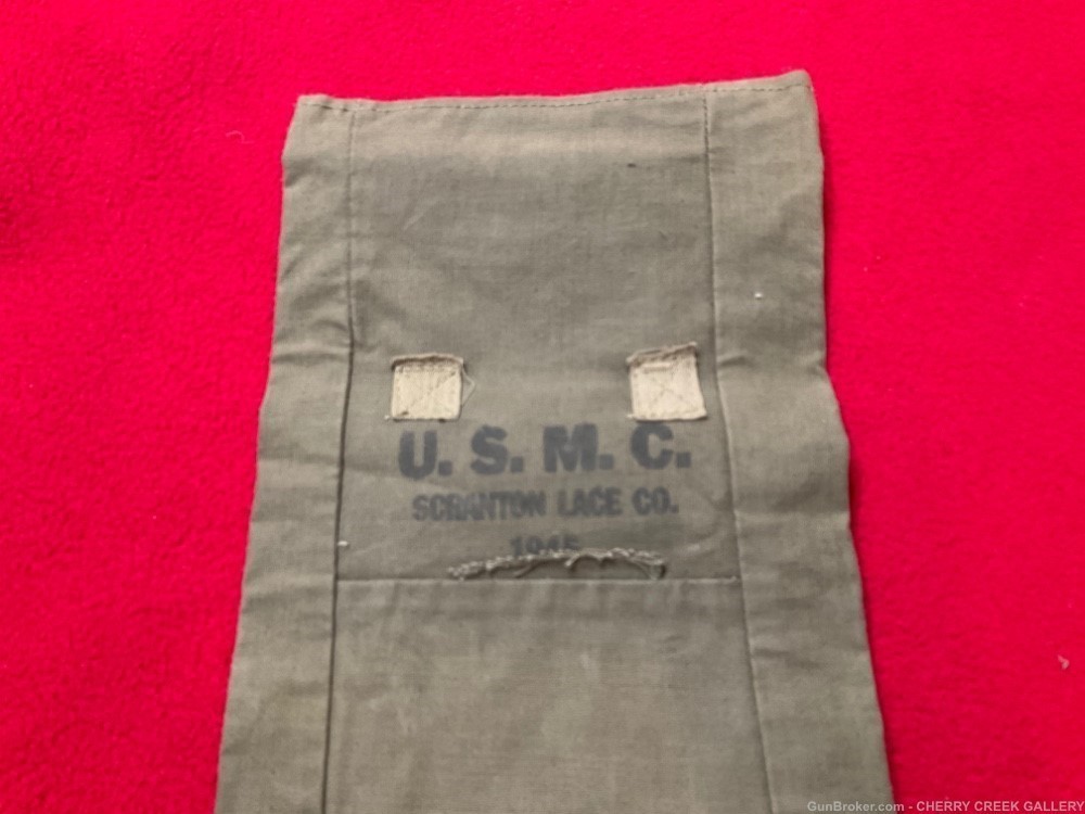 Vintage ww2 Scranton lace demolition T7 mine bag 1945 USMC marines rare-img-2