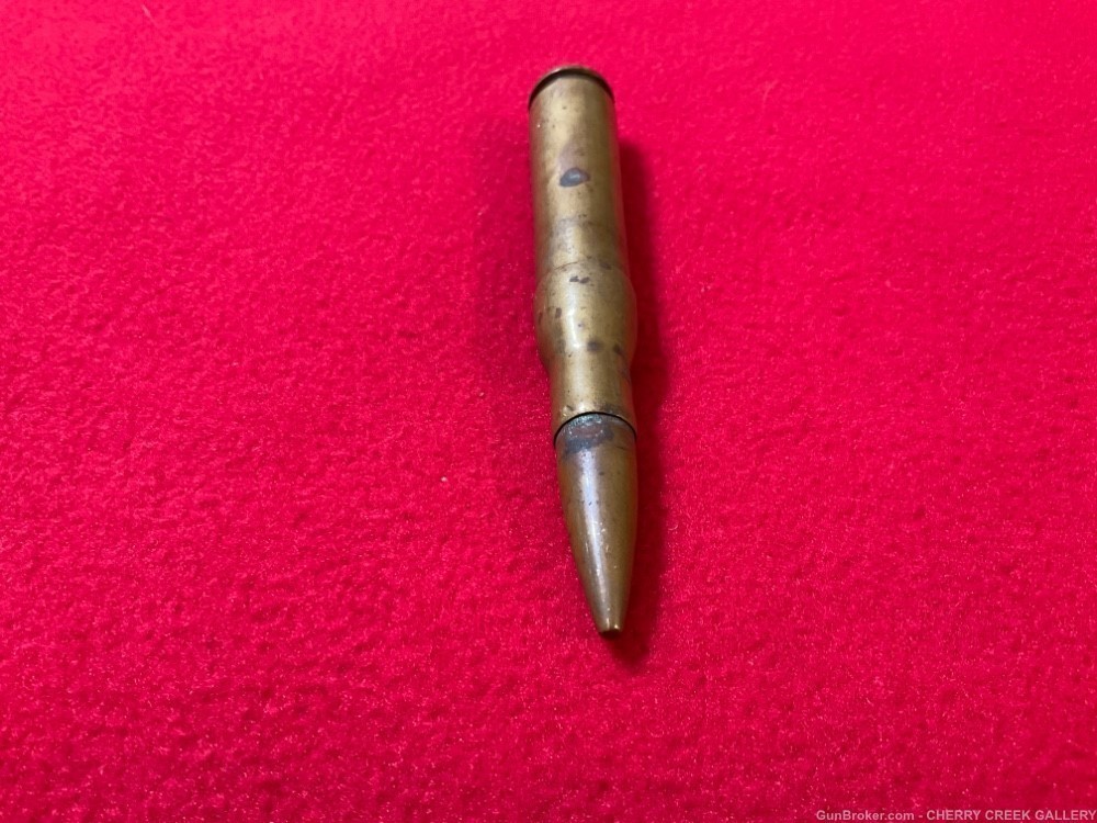Vintage ww2 trench art 50 cal rifle bullet cigarette lighter brass -img-5