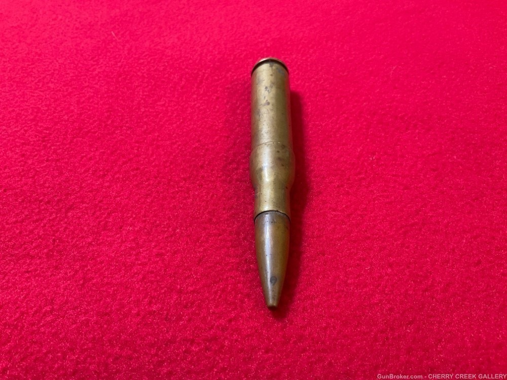 Vintage ww2 trench art 50 cal rifle bullet cigarette lighter brass -img-6